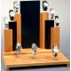 EXPOSITOR RELOJ MADERA